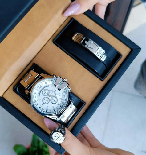 ست ساعت مردانه برند دیزل اصل ( به همراه دستبند و انگشتر)