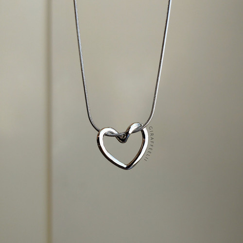 گردنبند قلب مینیمال | زنانه ، دخترانه | استیل رنگ ثابت