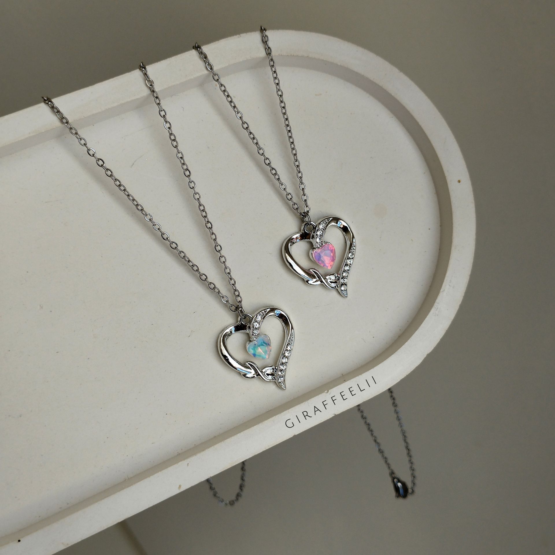 گردنبند دخترانه مدل قلب