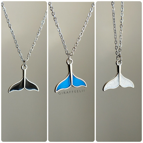 گردنبند دخترانه دم وال | ۳ رنگبندی