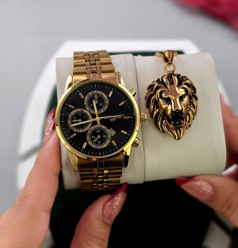 ست ساعت مچی و گردنبند مردانه سیتیزن