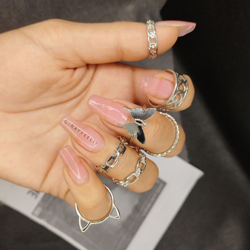 پک انگشتر دخترانه پروانه | پک ۷ عددی