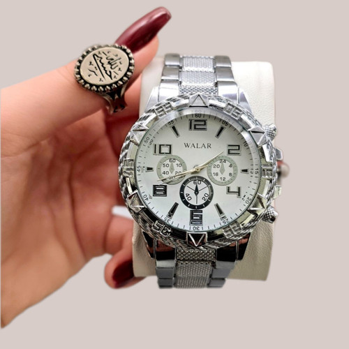 ست ساعت مردانه برند والار اصل ( به همراه انگشتر)