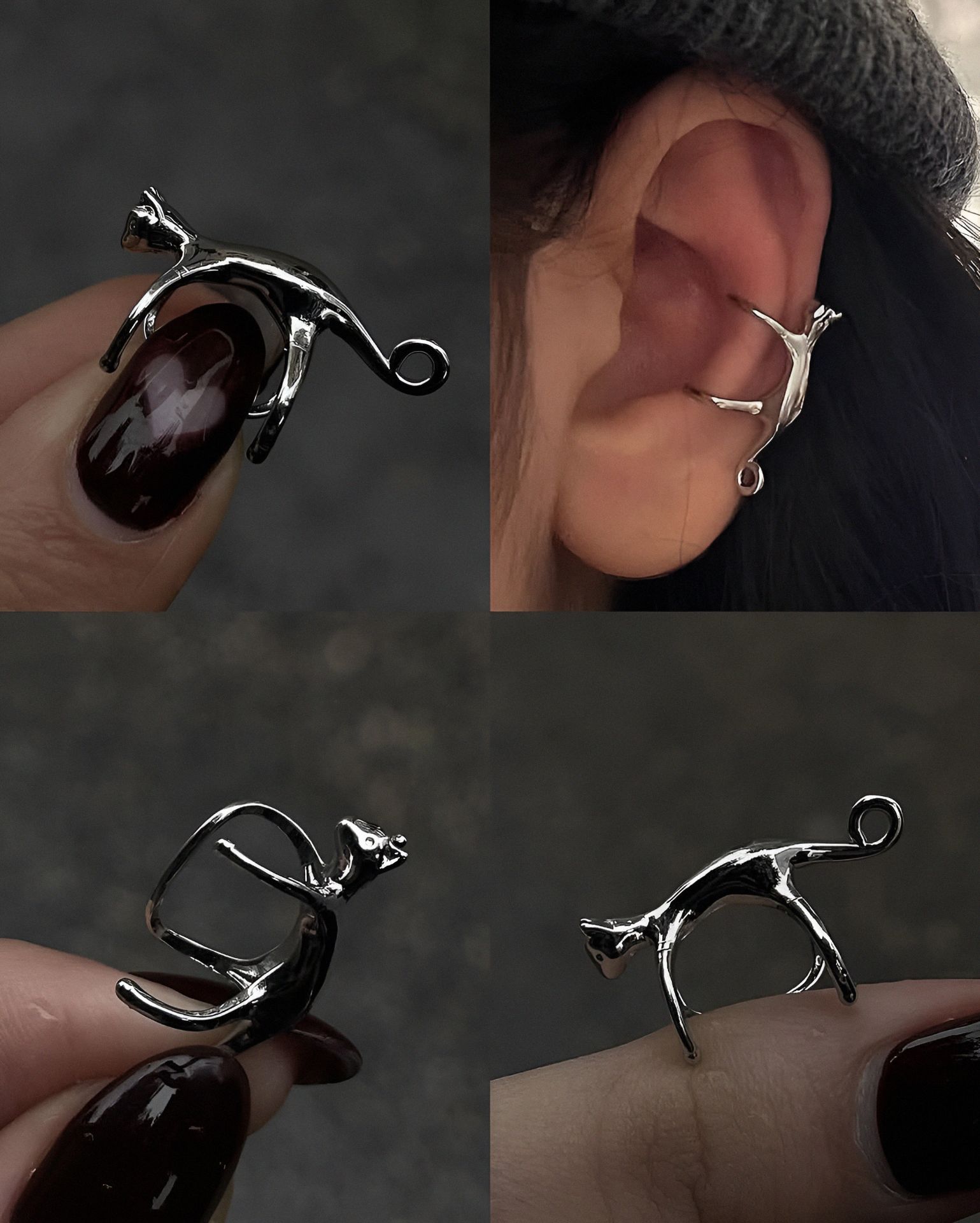 گوشواره ایرکاف مدل گربه