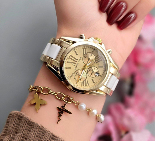 ست ساعت مچی زنانه کورس به همراه دستبند شیک