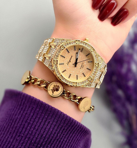 ساعت زنانه شیک الینا به همراه دستبند الیزابت