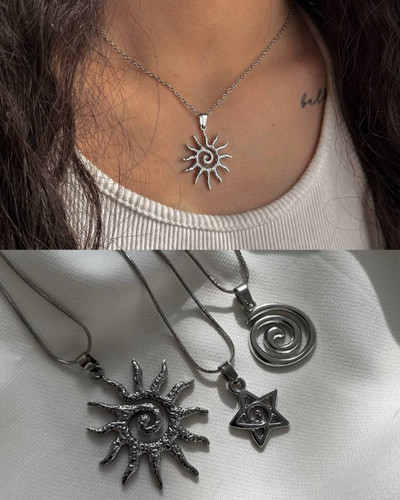 گردنبند اسپیرال با طرحهای متنوع