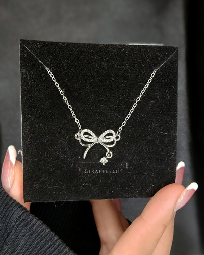 گردنبند دخترانه پاپیون | رنگ ثابت