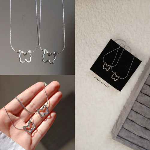 گردنبند پروانه مینیمال دخترانه