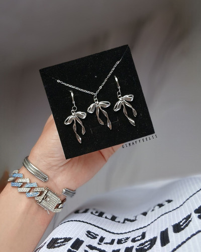 نیم ست دخترانه پاپیون | مناسب هدیه