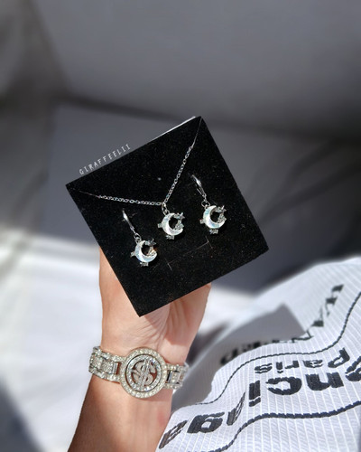 نیم ست دخترانه ماه جواهری | مناسب هدیه