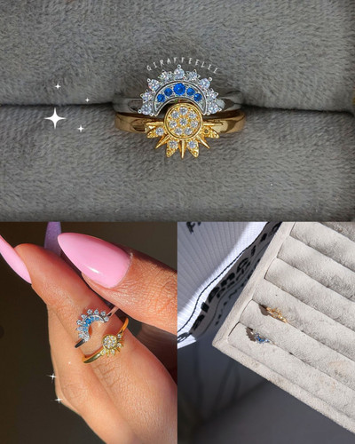 انگشتر ست مهر و ماه