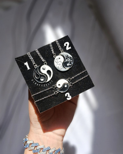 گردنبند و دستبند ست یین یانگ