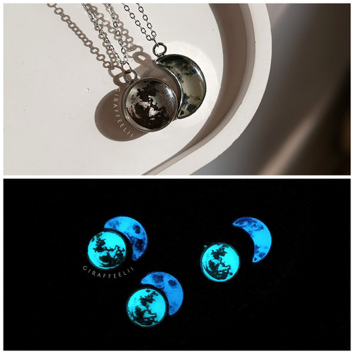 ست گردنبند ماه شبنما | رنگ ثابت و خاص