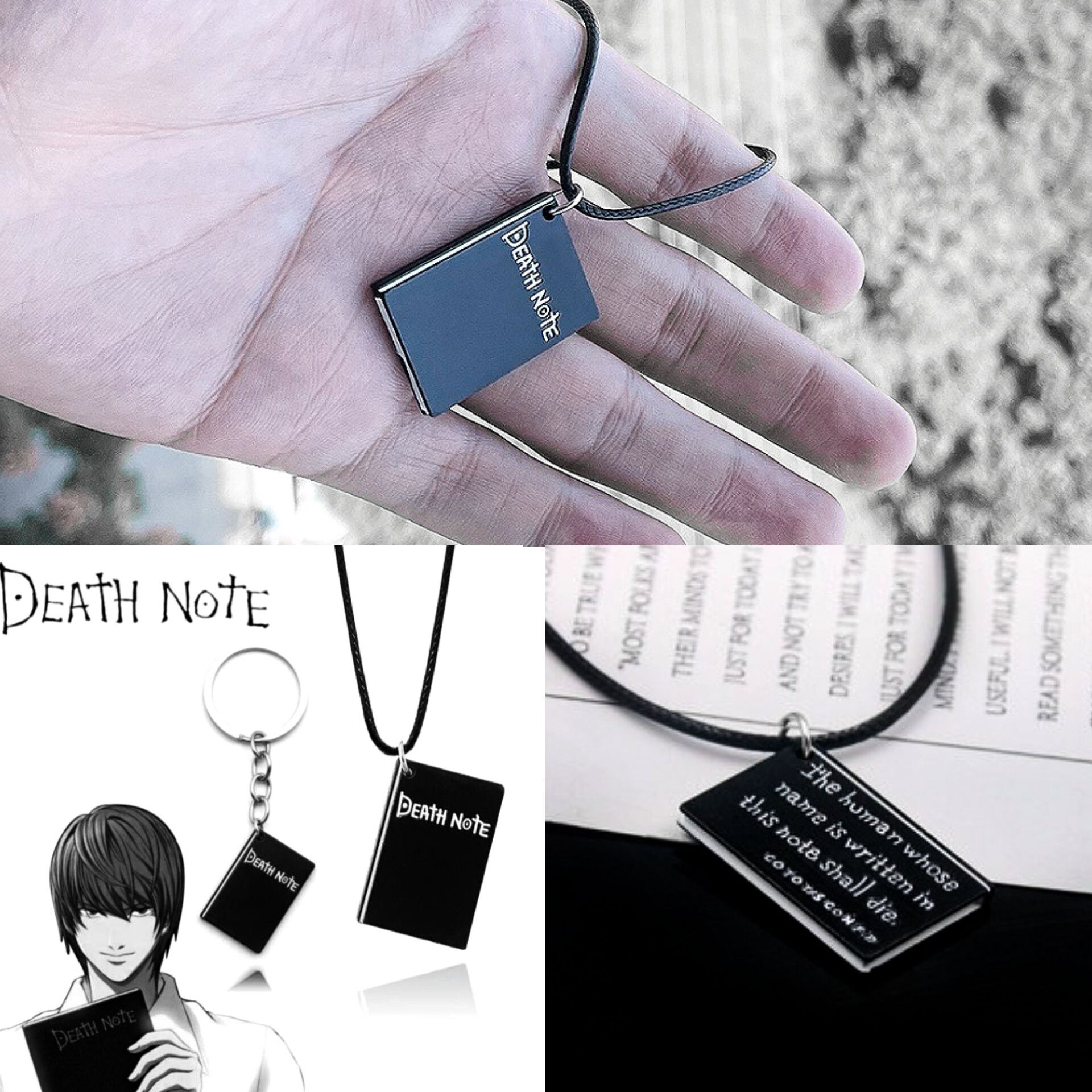 گردنبند دث نوت | طرح دفترچه death note