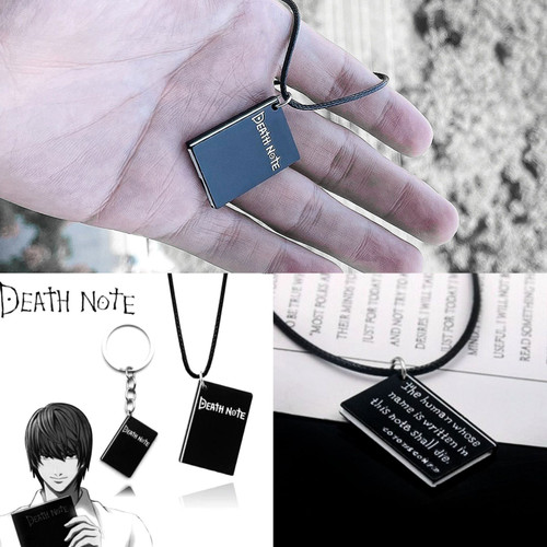 گردنبند دث نوت | طرح دفترچه death note