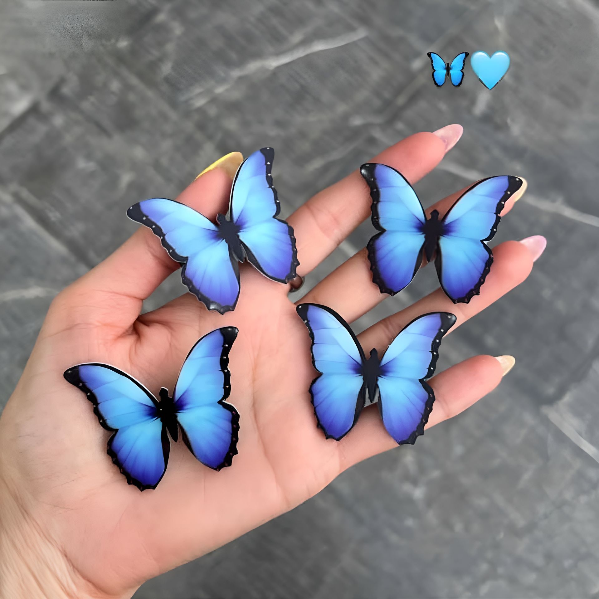 گیره مو دخترانه اموجی پروانه
