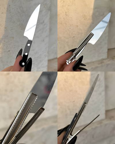 گیره مو دخترانه چاقو
